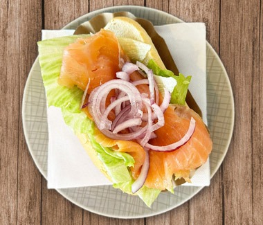 Leckere Fischbrötchen