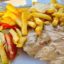 Restaurant Fisch & Chips SPO Foto: Schnitzel mit Pommes und Salat