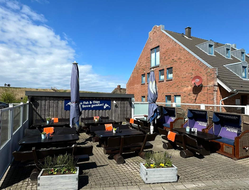 Sonnenterrasse des Restaurants